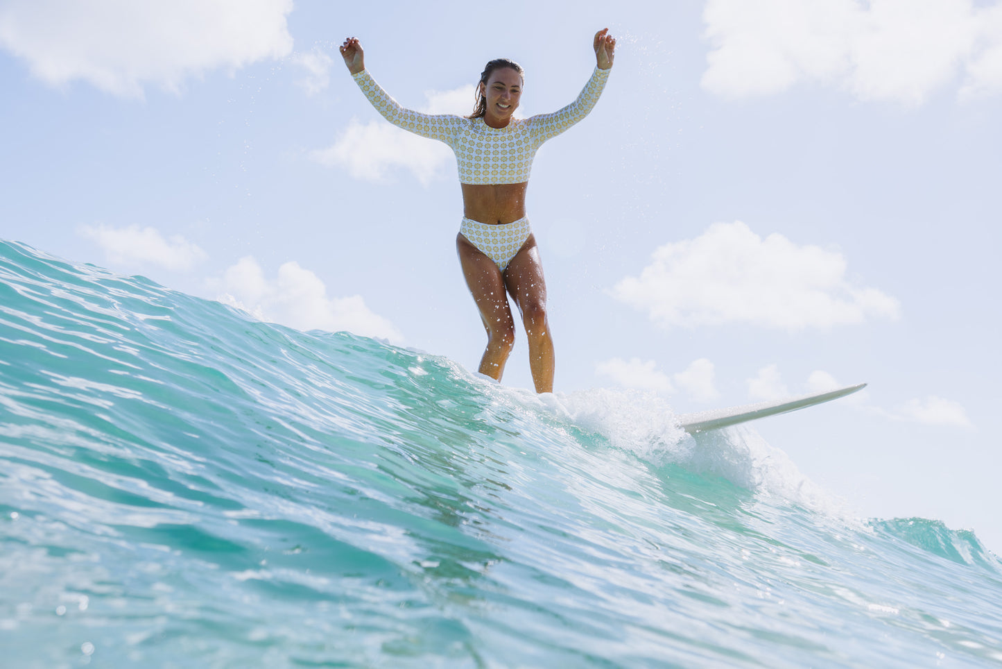 Haven Long Sleeve Surf Top -Cloud