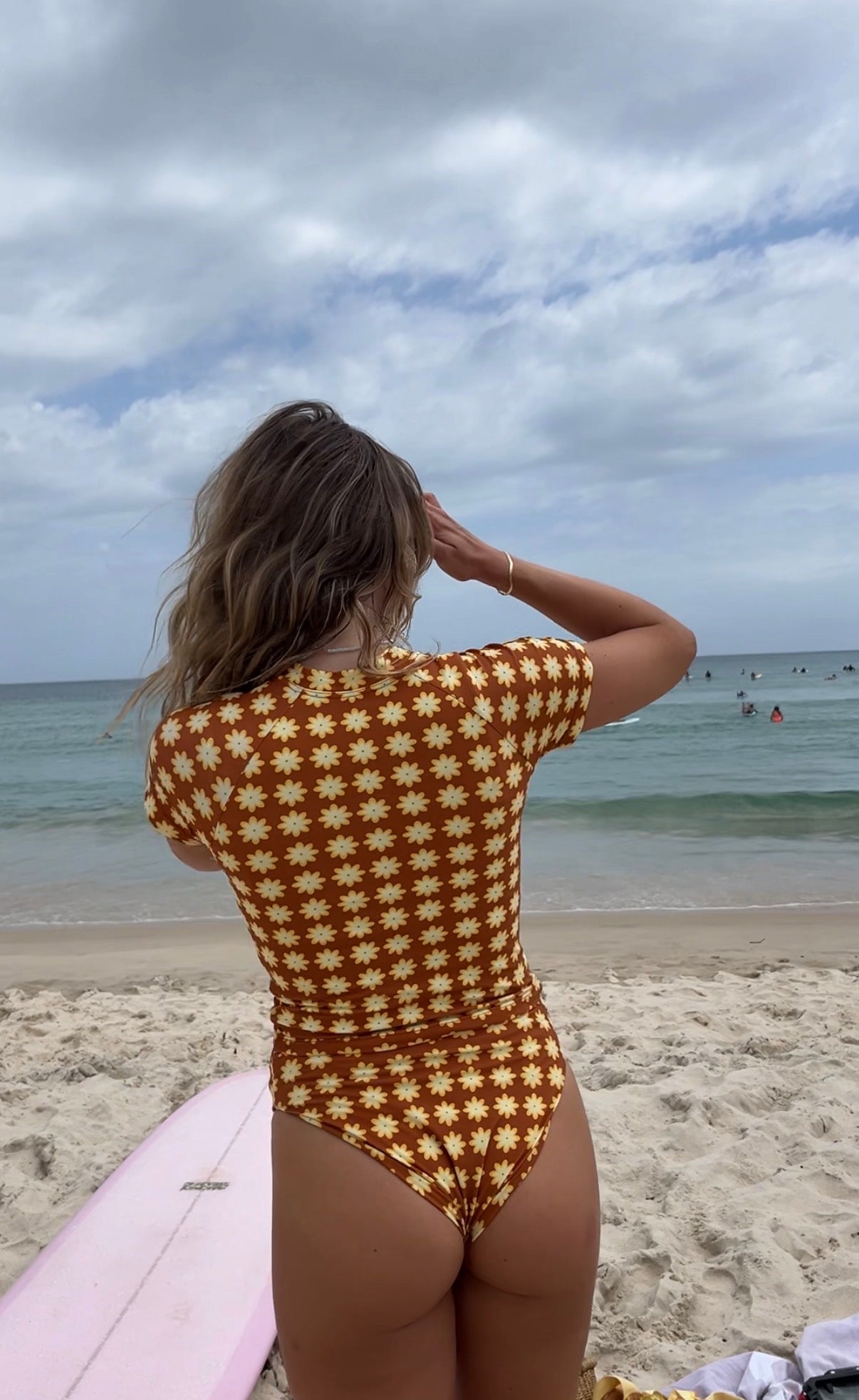Ella Surf Rash Guard- CHOCOLATE