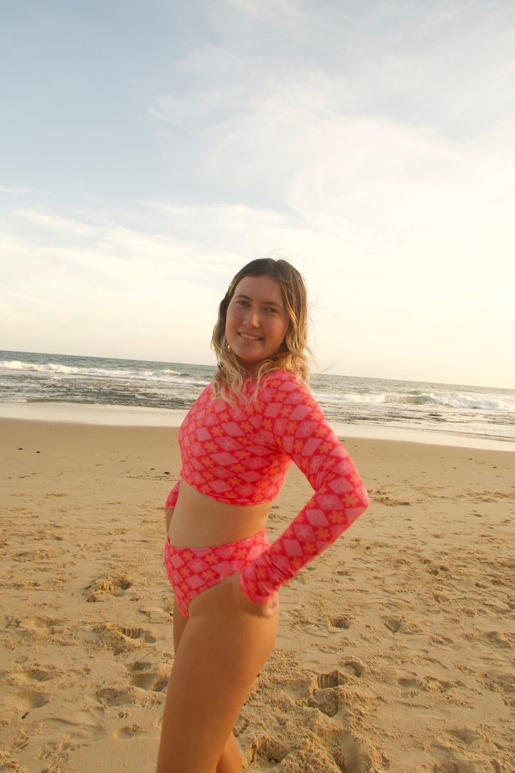 Haven Long Sleeve Surf Top - CORALICIOUS