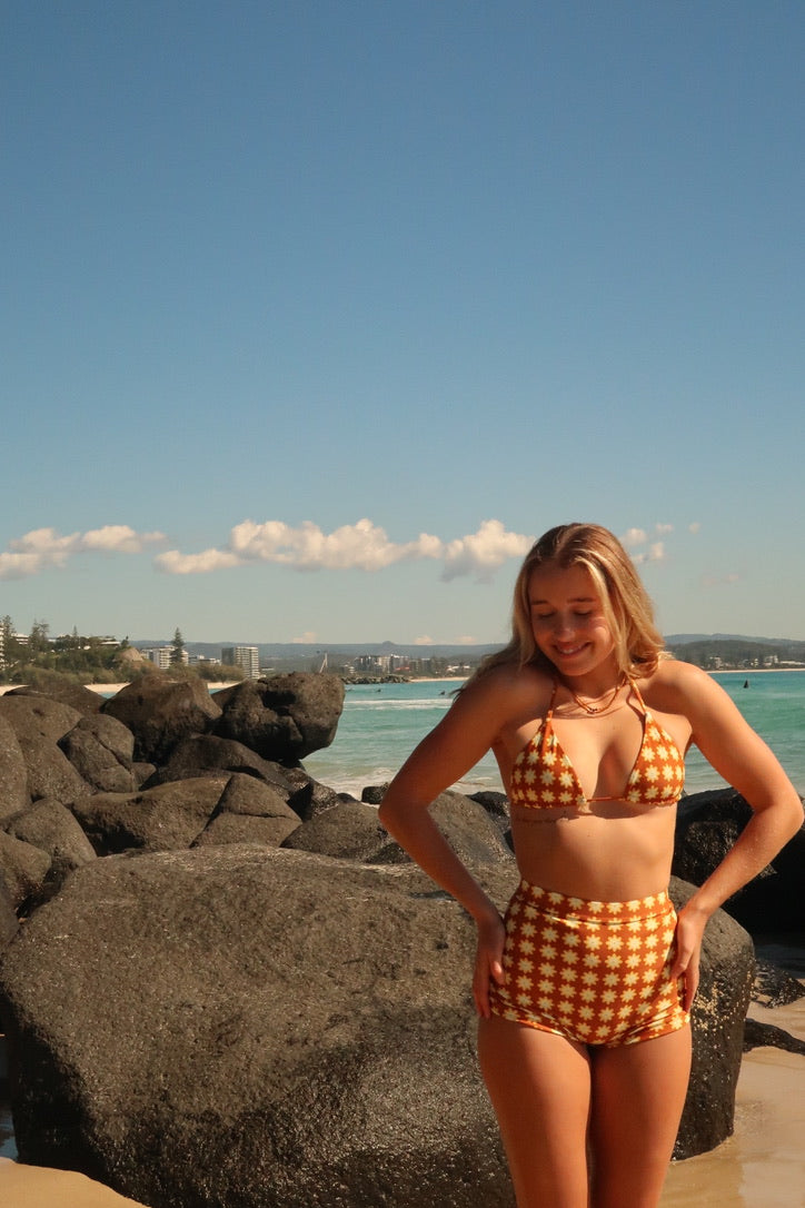 Lauren Triangle Top-  CHOCOLATE