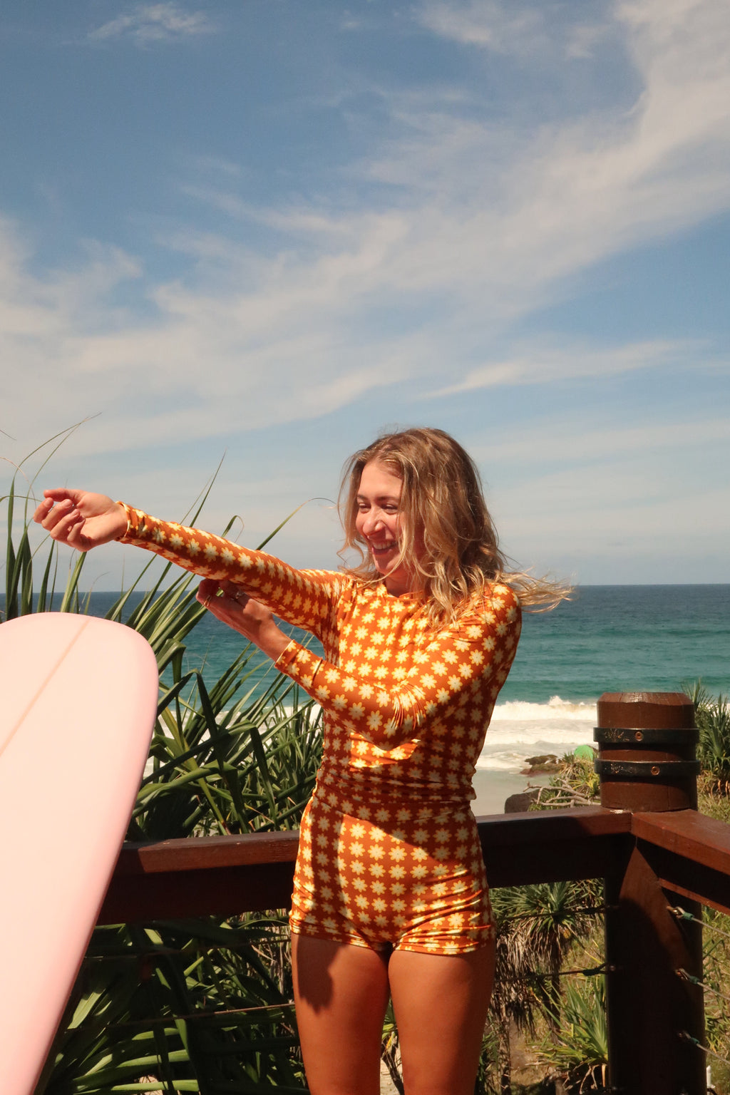 LONG SURF RASHIE - Chocolate