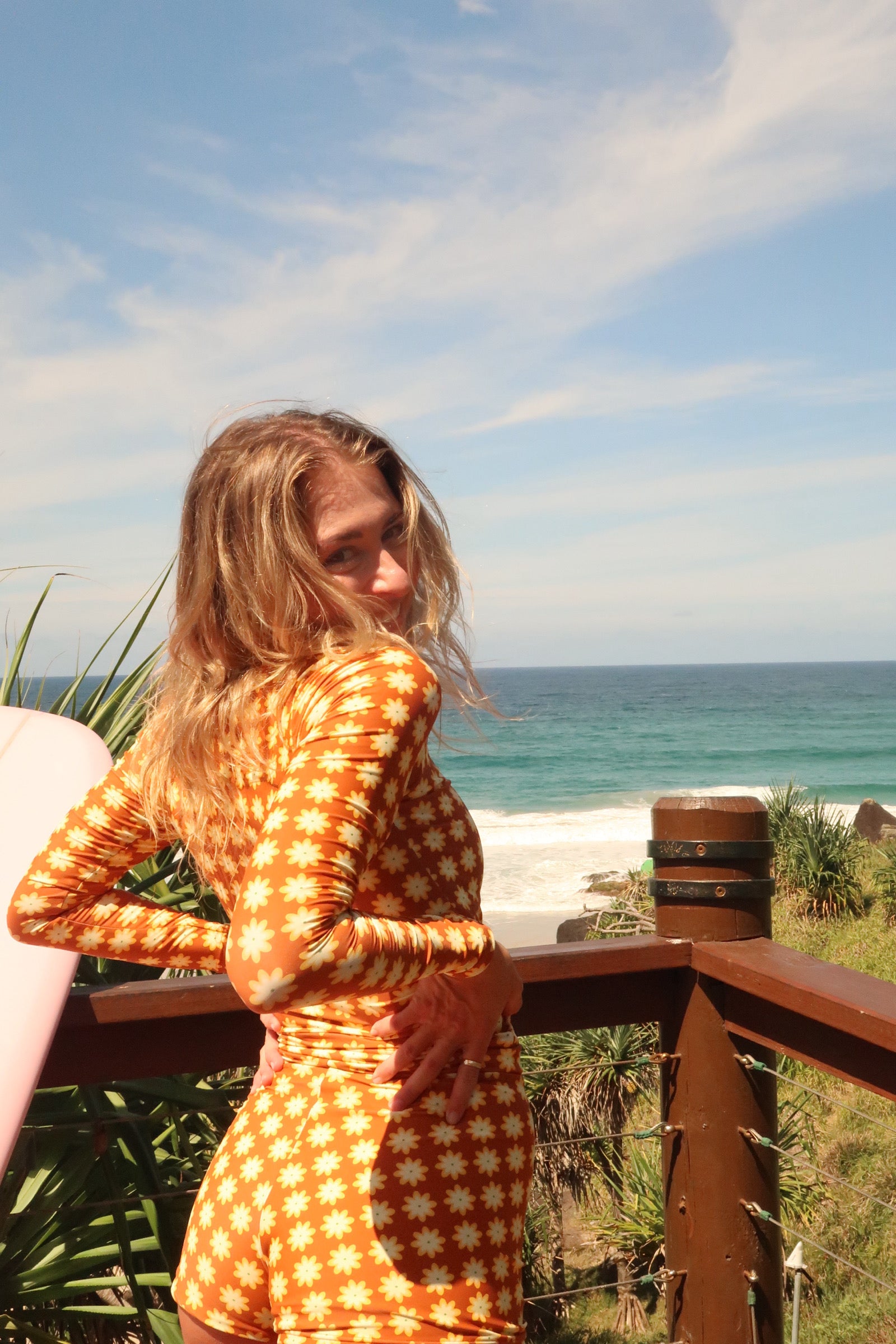 LONG SURF RASHIE - Chocolate