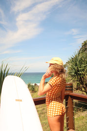 Ella Surf Rash Guard- CHOCOLATE