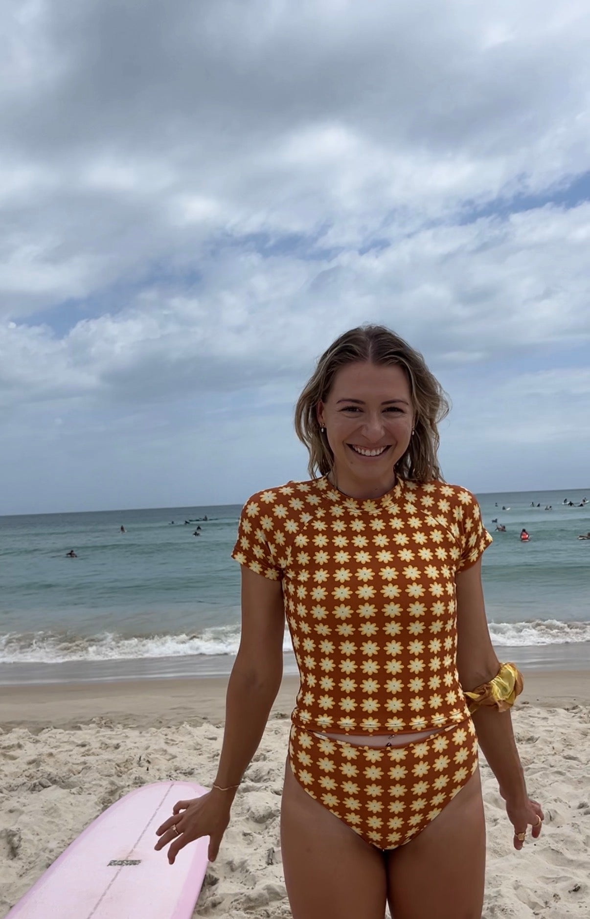 Ella Surf Rash Guard- CHOCOLATE