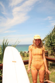 Ella Surf Rash Guard- CHOCOLATE