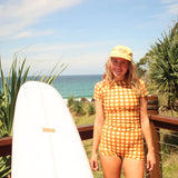 Ella Surf Rash Guard- CHOCOLATE