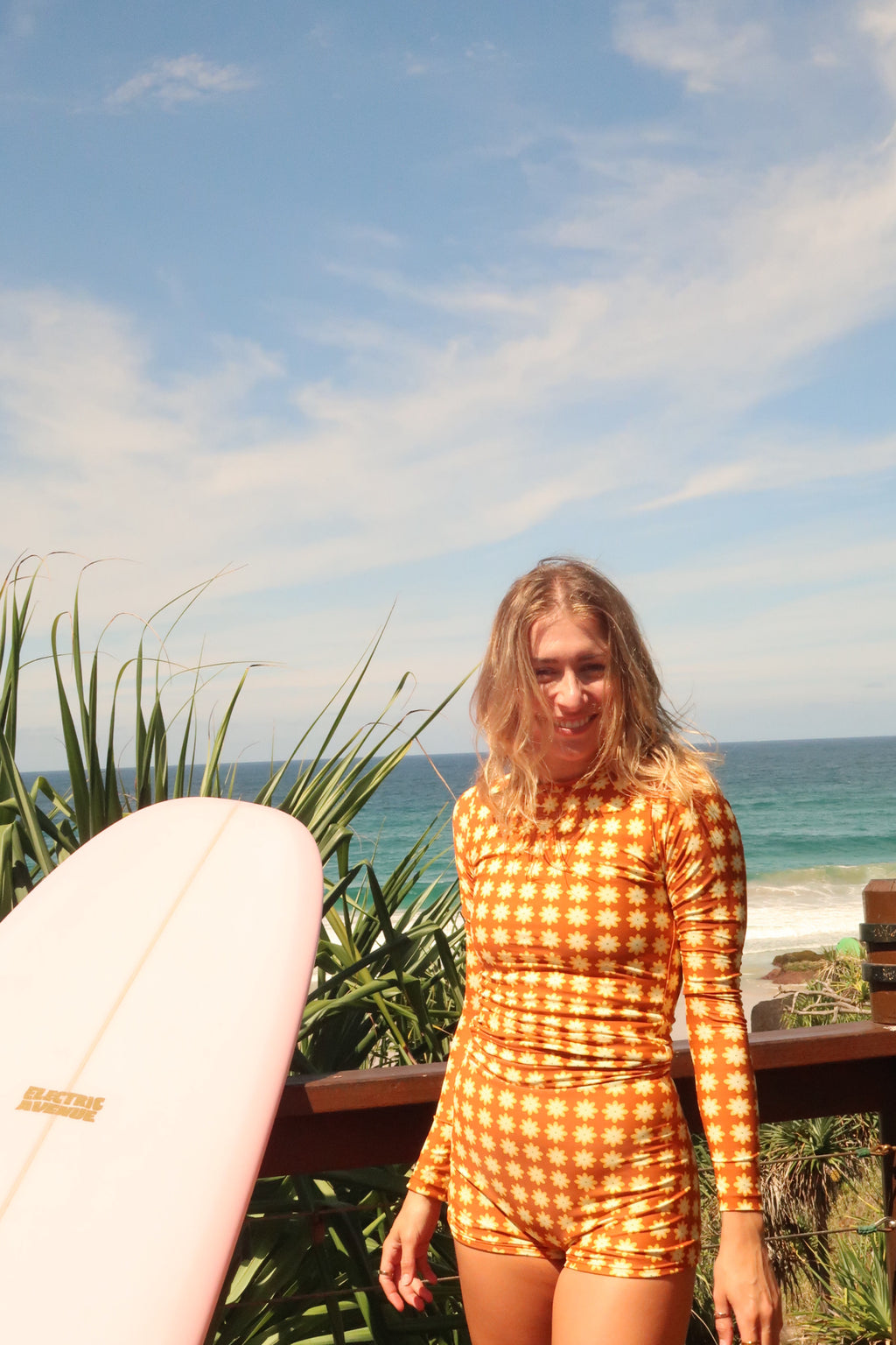 LONG SURF RASHIE - Chocolate