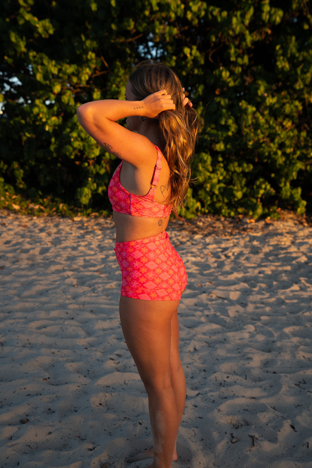 Maya Surf Shorts -CORALICIOUS