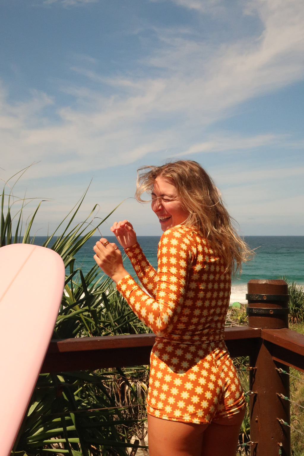 LONG SURF RASHIE - Chocolate