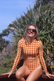Jemma Long Sleeved Surfsuit- CHOCOLATE