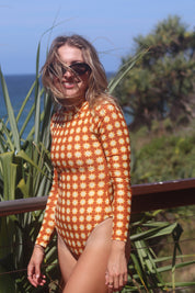 Jemma Long Sleeved Surfsuit- CHOCOLATE