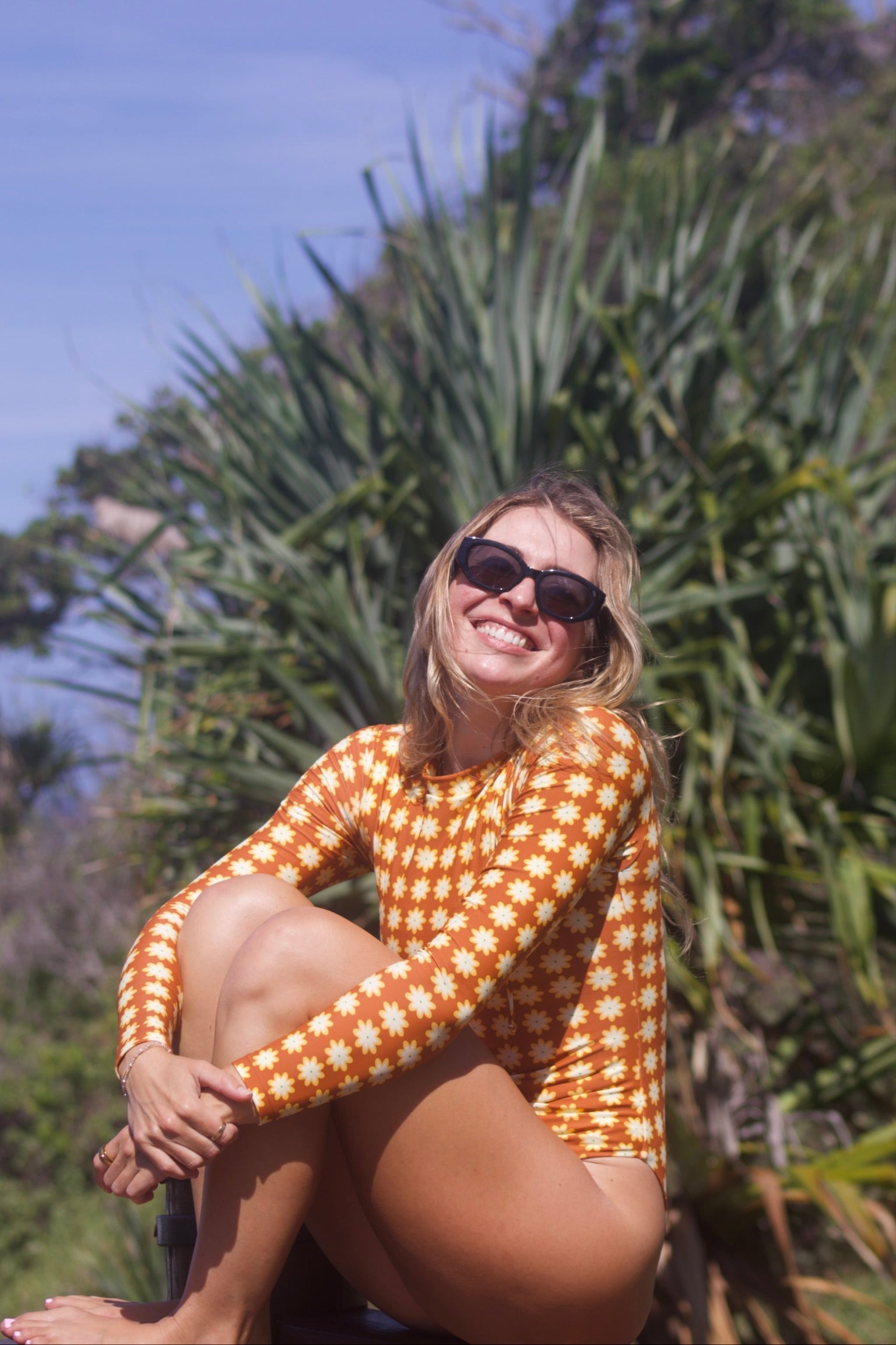Jemma Long Sleeved Surfsuit- CHOCOLATE
