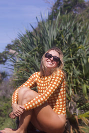 Jemma Long Sleeved Surfsuit- CHOCOLATE