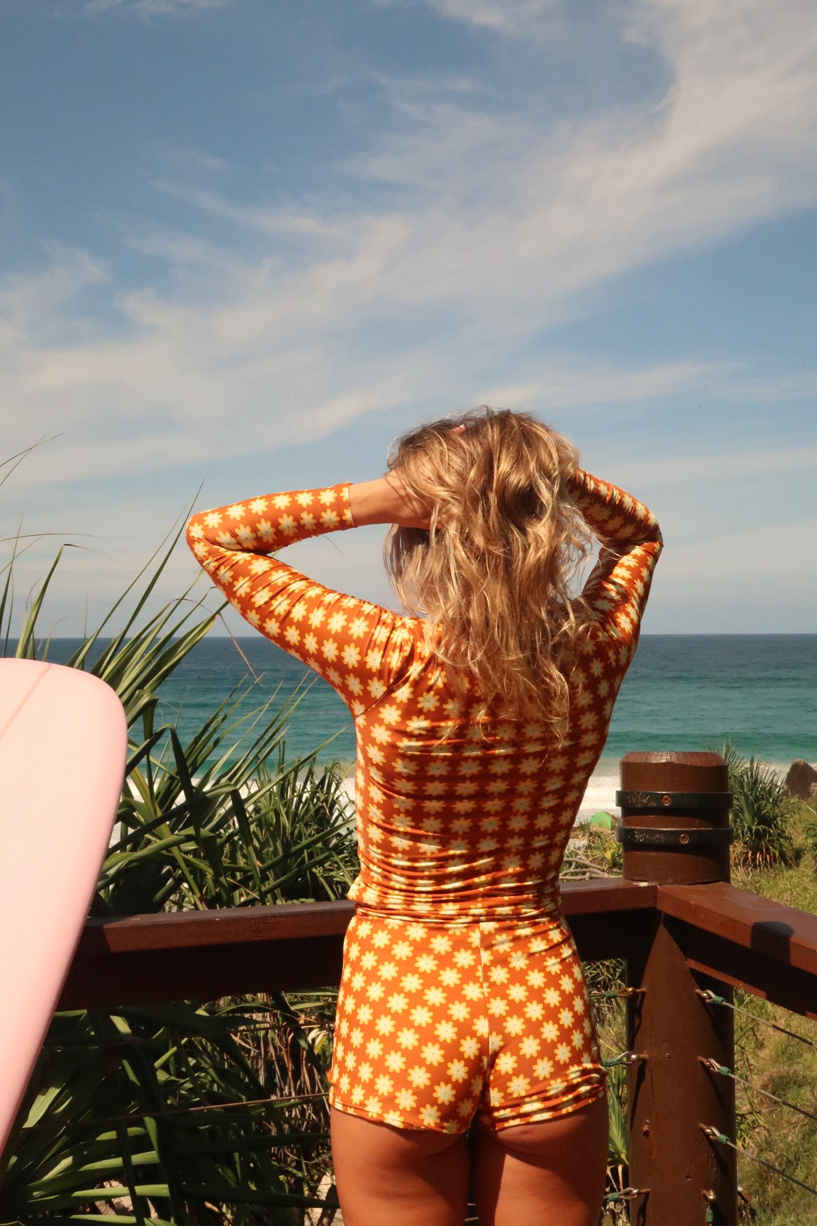 LONG SURF RASHIE - Chocolate