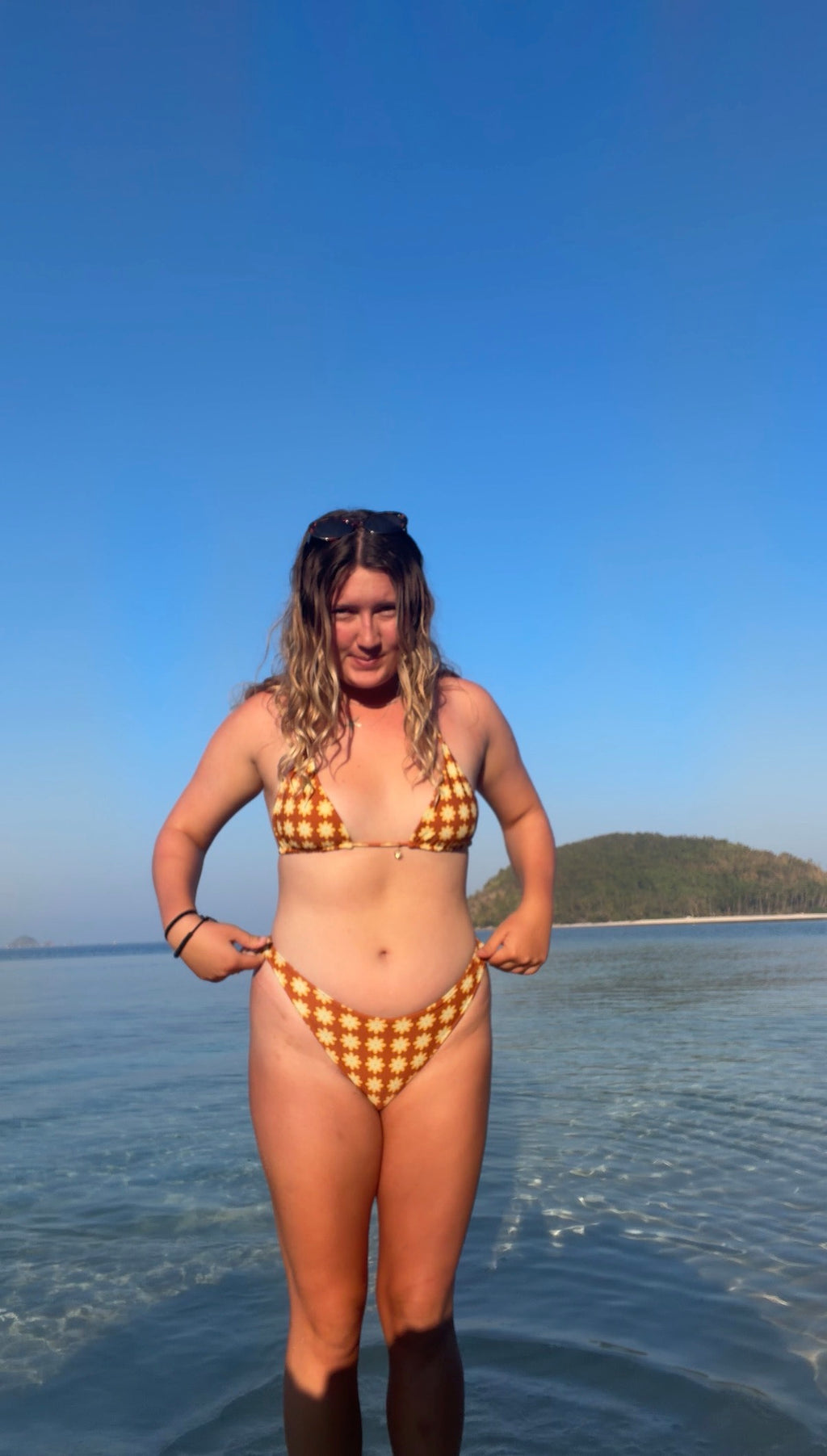 Lauren Triangle Top-  CHOCOLATE