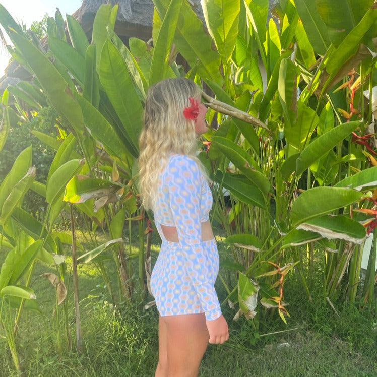 womens sustainable swimwear made for surfing, recycled plastic swimwear, eco friendly