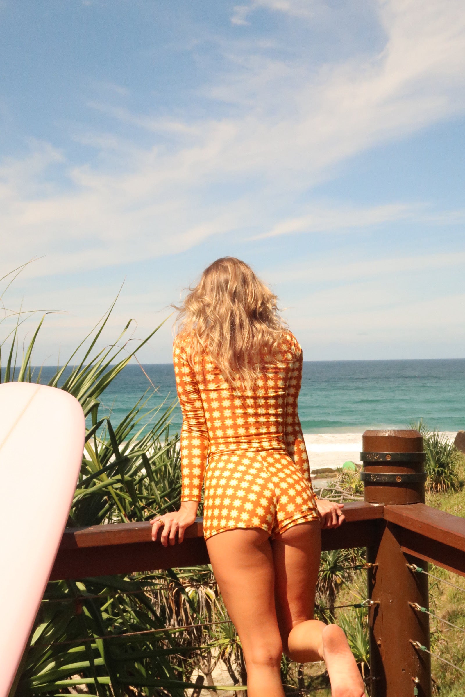 LONG SURF RASHIE - Chocolate