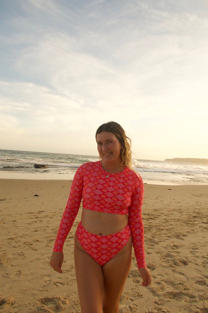 Haven Long Sleeve Surf Top - CORALICIOUS