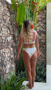 womens sustainable swimwear made for surfing, recycled plastic swimwear, eco friendly