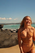 Lauren Triangle Top-  CHOCOLATE