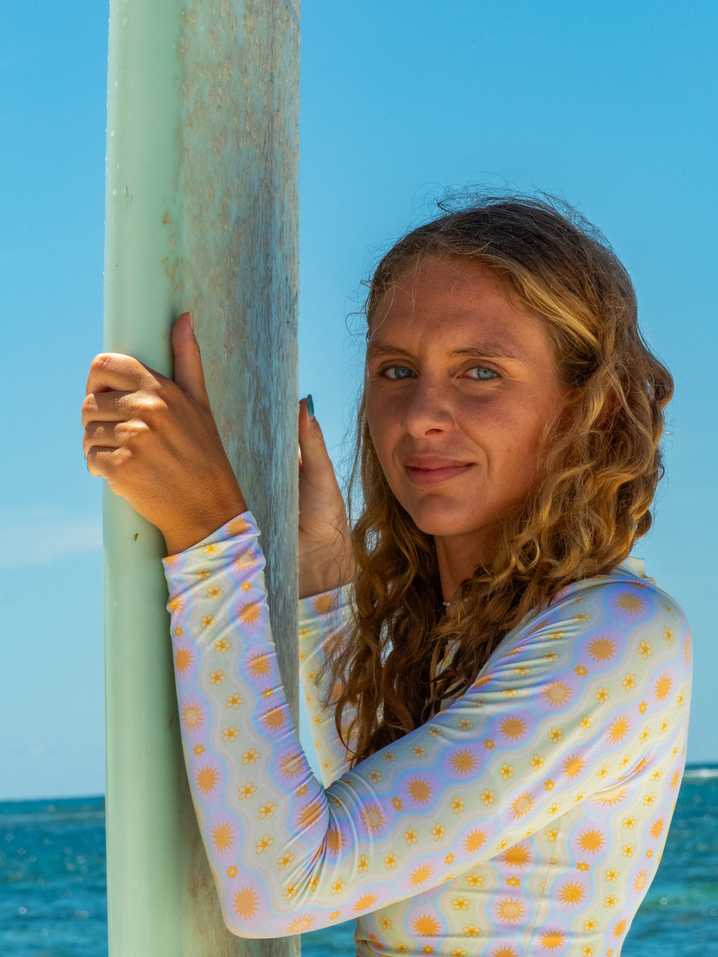 Haven Long Sleeve Surf Top -Seafoam