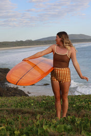 Kaitlin Surf Tank -CHOCOLATE