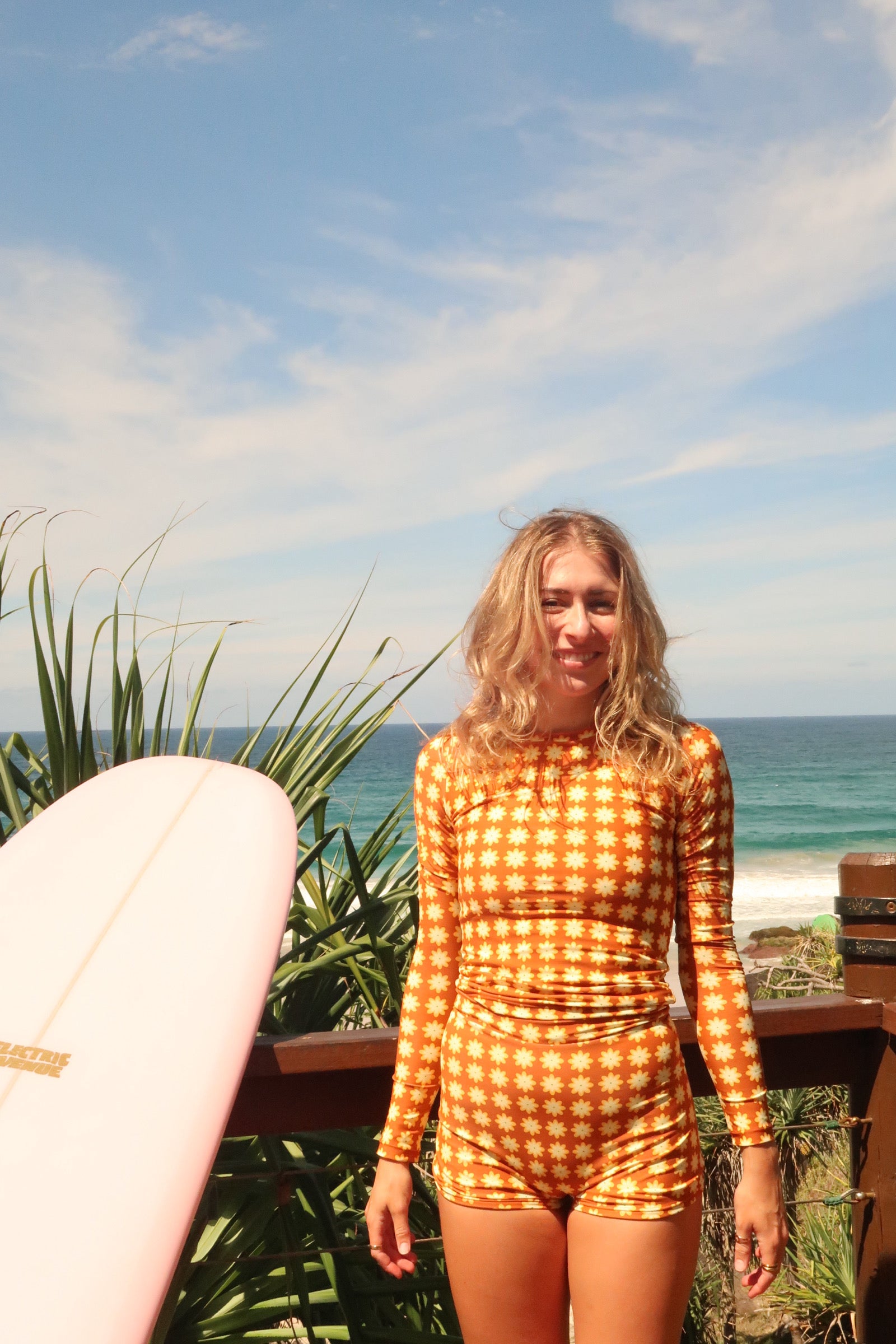 LONG SURF RASHIE - CHOCOLATE