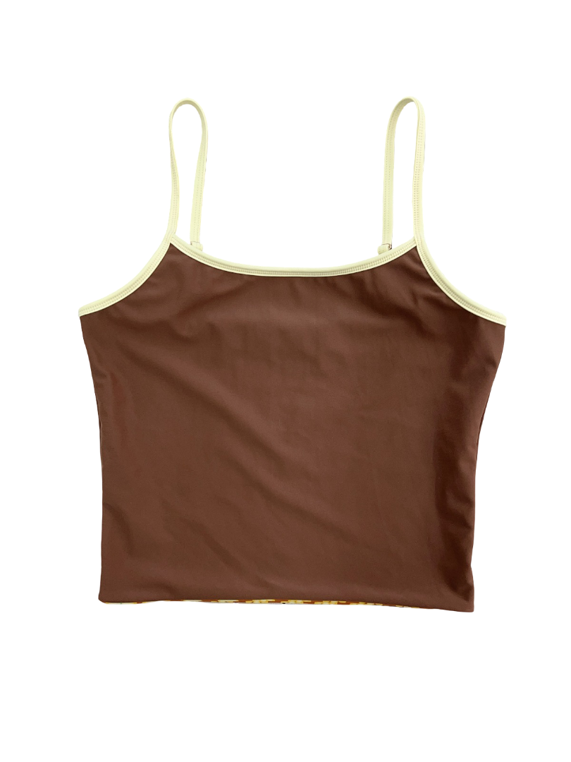 Kaitlin Surf Tank -CHOCOLATE
