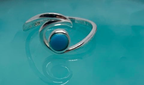 Turquoise Wave Ring