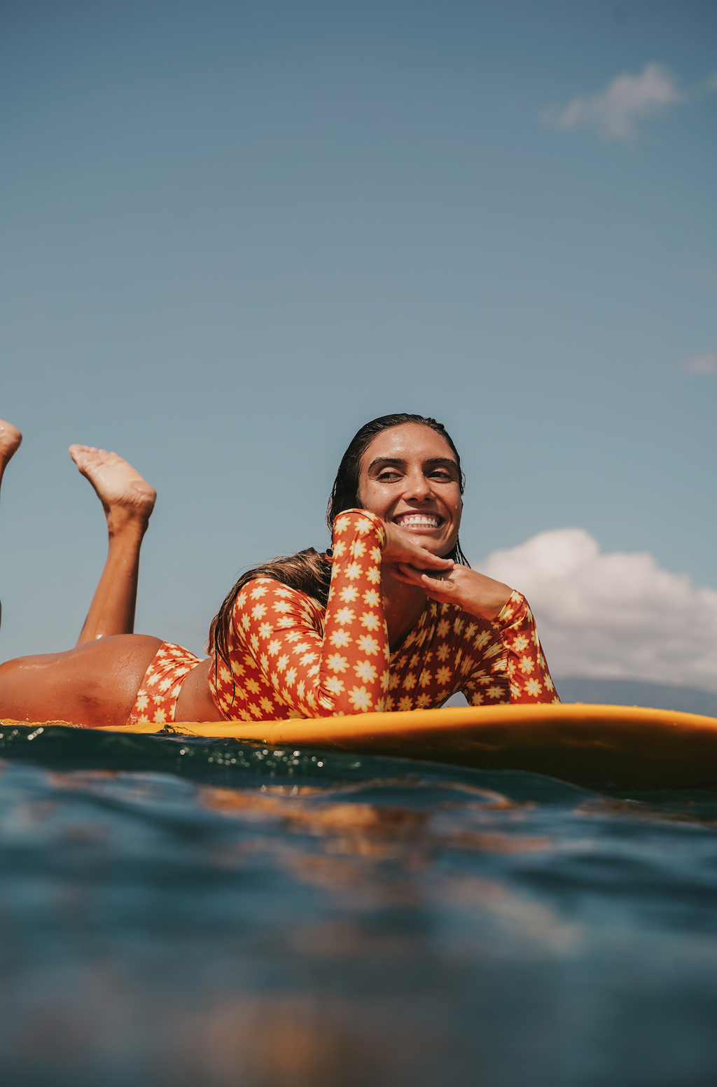 Haven Long Sleeve Surf Top- Chocolate