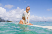 womens sustainable swimwear made for surfing, recycled plastic swimwear, eco friendly
